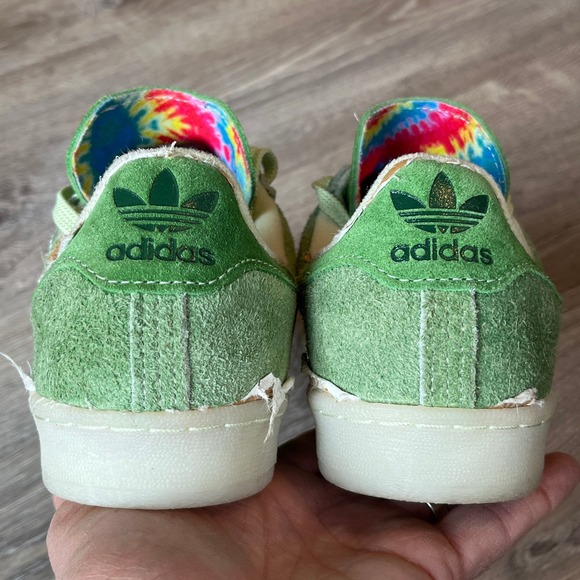 Adidas Campus 80s 4/20 Croptober Green Hairy Suede Leather Mens 8.5 UK 8 EU 42 - Picture 7 of 10